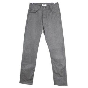 Thom Browne Selvedge Denim Jeans Mens Size 1 Gray Button Fly NWOT PT-2695